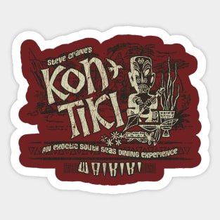 Steve Crane's Kon Tiki Waikiki Sticker